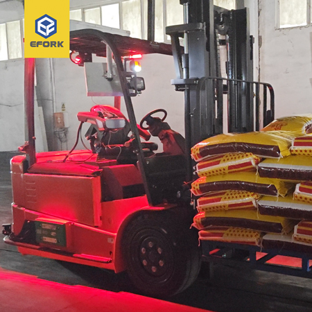 化肥行業平衡重AGV雙層軟包堆疊