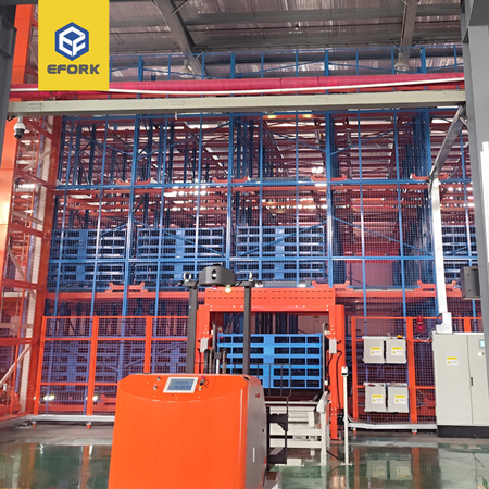 電力行業四向穿梭車密集庫+AGV無人叉車一體化解決方案